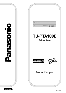 Panasonic TUPTA100ES Operating instrustions