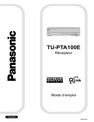 Mode d'emploi | Panasonic TUPTA100ES Operating instrustions | Fixfr