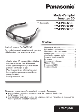 Panasonic TYEW3D2ME Operating instrustions