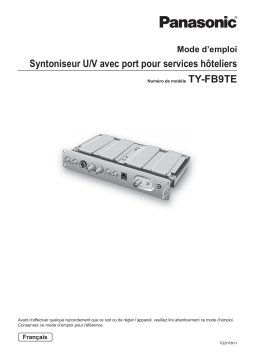 Panasonic TYFB9TE Operating instrustions