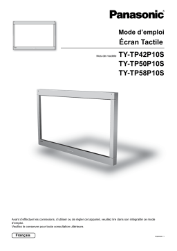 Panasonic TYTP42P10S Operating instrustions