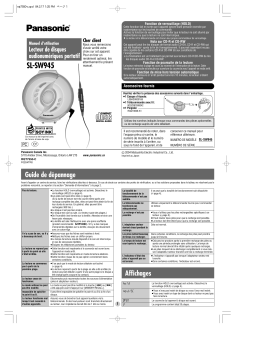 Panasonic SLSW945 Operating instrustions