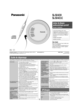 Panasonic SLSX431C Operating instrustions