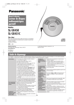 Panasonic SLSX450 Operating instrustions