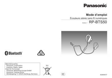 Mode d'emploi | Panasonic RPBTS50E Operating instrustions | Fixfr