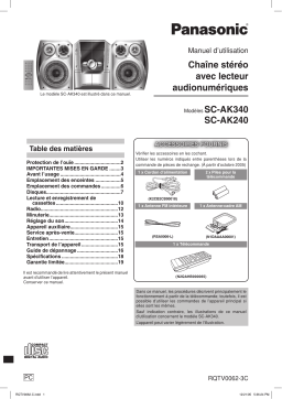 Panasonic SCAK240 Operating instrustions