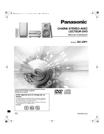 Mode d'emploi | Panasonic SCDP1 Operating instrustions | Fixfr