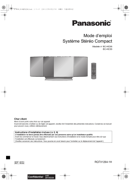 Panasonic SCHC35EG Operating instrustions
