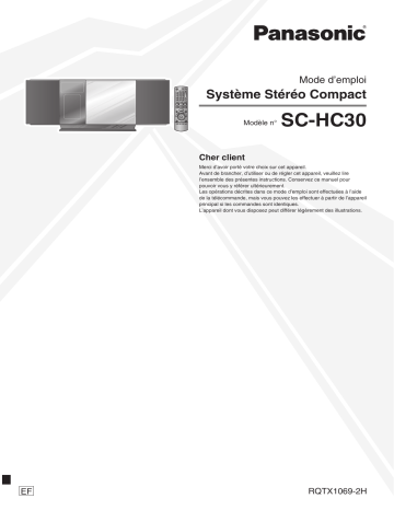 Mode d'emploi | Panasonic SCHC30EF Operating instrustions | Fixfr