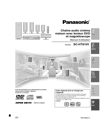 Mode d'emploi | Panasonic SCHT810VPC Operating instrustions | Fixfr