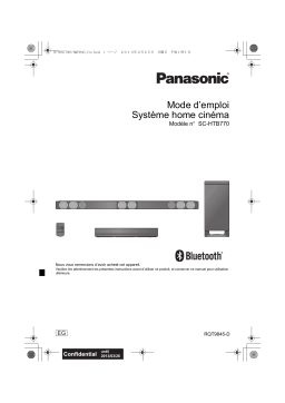 Panasonic SCHTB770EG Operating instrustions