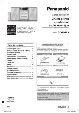 Panasonic SCPM23 Operating instrustions