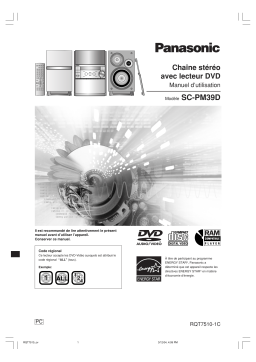 Panasonic SCPM39D Operating instrustions