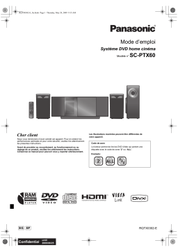 Panasonic SCPTX60 Operating instrustions