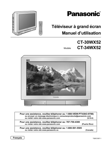 CT30WX52 | Mode d'emploi | Panasonic CT34WX52 Operating instrustions | Fixfr