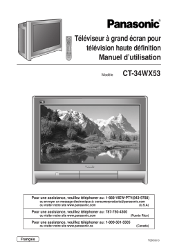 Panasonic CT34WX53 Operating instrustions