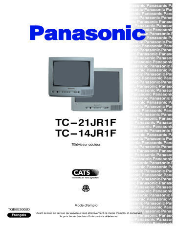 TC21JR1F | Mode d'emploi | Panasonic TC14JR1F Operating instrustions | Fixfr