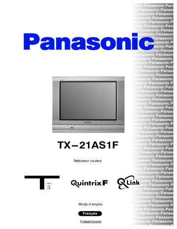 Mode d'emploi | Panasonic TX21AS1F Operating instrustions | Fixfr