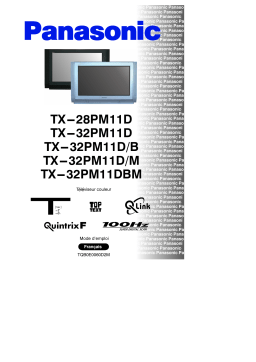 Panasonic TX32PM11D Operating instrustions