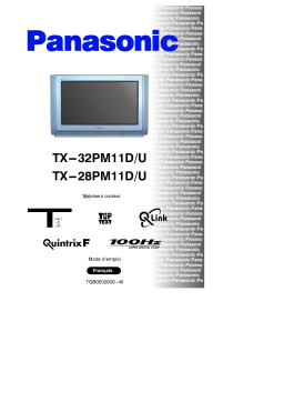 Panasonic TX28PM11DU Operating instrustions