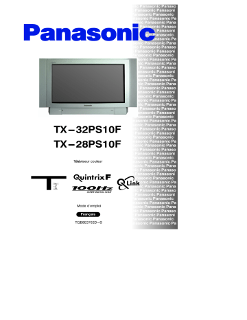 TX32PS10F | Mode d'emploi | Panasonic TX28PS10F Operating instrustions | Fixfr