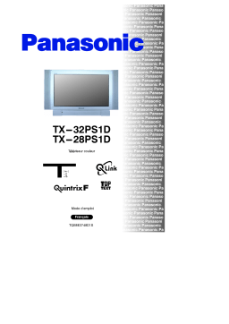 Panasonic TX28PS1D Operating instrustions