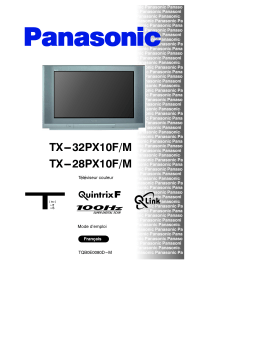 Panasonic TX28PX10FM Operating instrustions