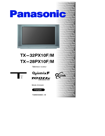 TX32PX10FM | Mode d'emploi | Panasonic TX28PX10FM Operating instrustions | Fixfr