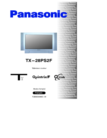 Mode d'emploi | Panasonic TX28PS2F Operating instrustions | Fixfr