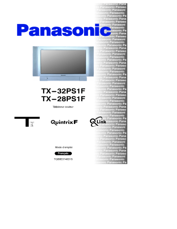 TX32PS1F | Mode d'emploi | Panasonic TX28PS1F Operating instrustions | Fixfr