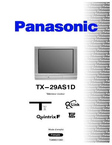 Mode d'emploi | Panasonic TX29AS1D Operating instrustions | Fixfr