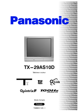 Panasonic TX29AS10D Operating instrustions