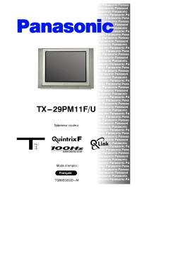 Panasonic TX29PM11FU Operating instrustions