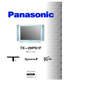 Mode d'emploi | Panasonic TX29PS1F Operating instrustions | Fixfr