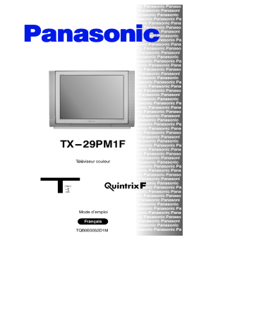 Mode d'emploi | Panasonic TX29PM1F Operating instrustions | Fixfr