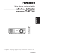 Panasonic PTAE700U Operating instrustions