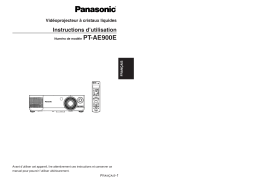 Panasonic PTAE900E Operating instrustions