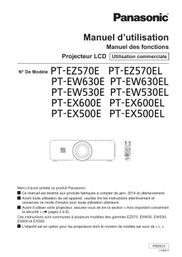 Panasonic PTEW630 Operating instrustions