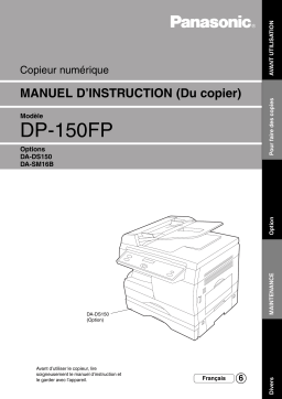 Panasonic DP150FP Operating instrustions