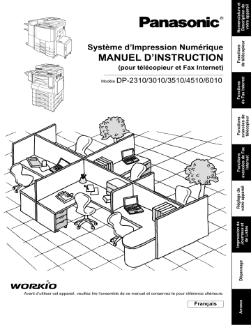 Mode d'emploi | Panasonic DP2310 Operating instrustions | Fixfr