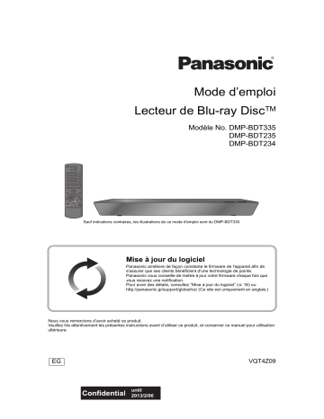 DMPBDT235EG | DMPBDT234EG | Mode d'emploi | Panasonic DMPBDT335EG Operating instrustions | Fixfr