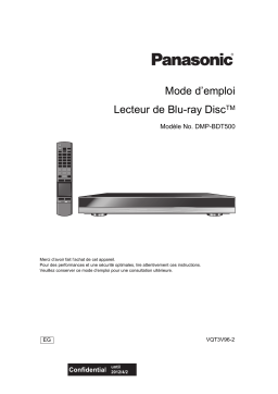 Panasonic DMPBDT500EG Operating instrustions