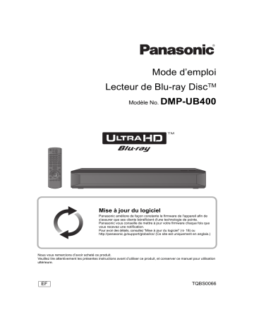 Mode d'emploi | Panasonic DMPUB400EF Operating instrustions | Fixfr