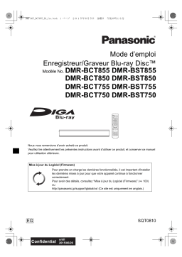 Panasonic DMRBCT850EG Operating instrustions