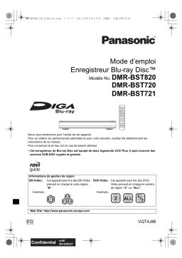 Panasonic DMRBST721EG Operating instrustions