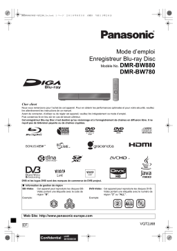 Panasonic DMRBW780EF Operating instrustions