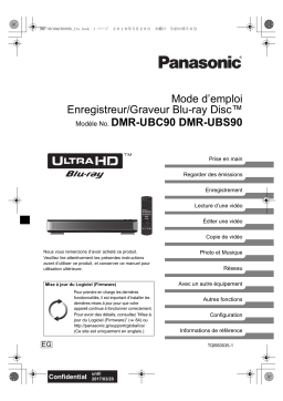 Panasonic DMRUBS90EG Operating instrustions