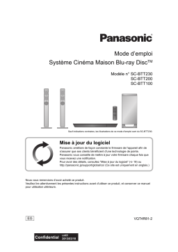 Panasonic SCBTT230EG Operating instrustions