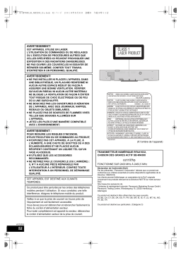 Panasonic SCBFT800EG Operating instrustions