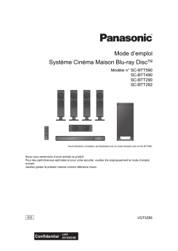 Panasonic SCBTT290EGK Operating instrustions